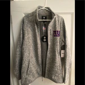 New York Giants Full Zip Up Fleece Jacket